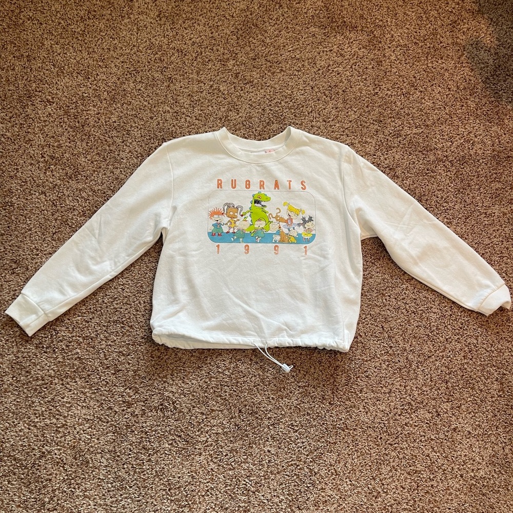 Nickelodeon White Rugrats 1991 Sweatshirt